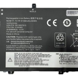 Bateria para Lenovo Thinkpad L15 L480 L490 L580 L590 01AV463