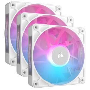 Fan Cooler Corsair White iCUE RX120 RGB 120
