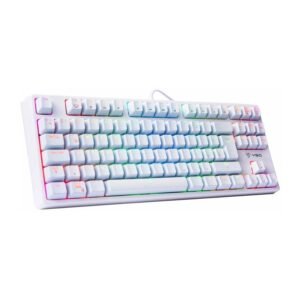 Teclado Usb Mecánico VSG Alnitak Tkl 80% (VG-KM982-WHT-RED) Blanco Sw/Red