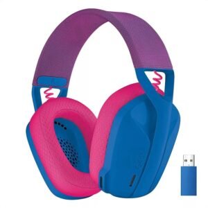 Auricular Gamer Logitech G435 Inalámbrica Bluetooth Pc / Ps5 - Azul / Fucsia