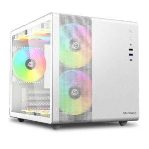 Gabinete Gamer Solarmax CM-W300 Blanco