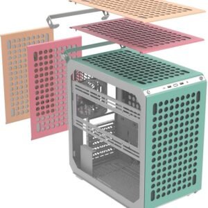 Gabinete Cooler Master Qube 500 Flatpack Macaron Edition Sin Fuente