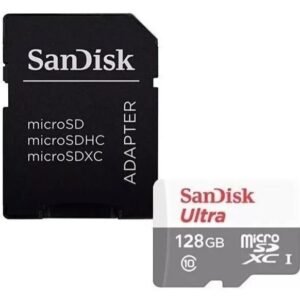 Memoria Micro SD 128 Gb Sandisk con adaptador