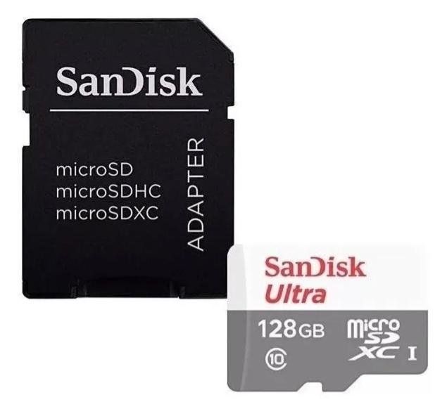 Memoria Micro SD 128 Gb Sandisk con adaptador