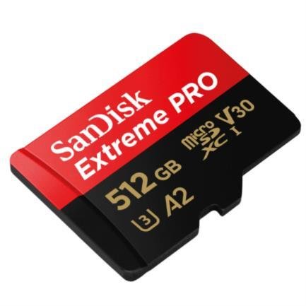 Memoria Micro SD 512 Gb Sandisk Extreme Pro con adaptador