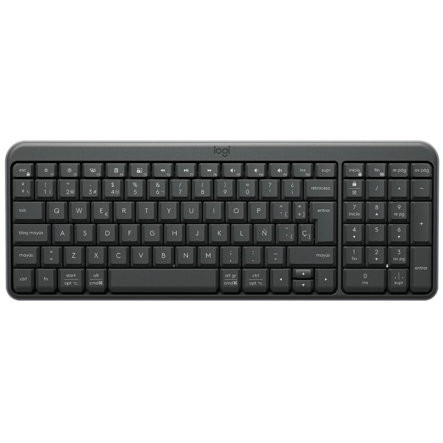 Teclado Logitech Bluetooth K250 Pebble Graphite