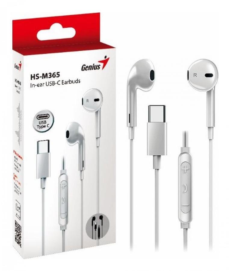 Auricular Genius HS-M365 USB-C Blanco