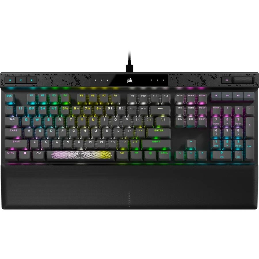 Teclado Mecánico Corsair K70 Max Rgb Mgx Gris Acero En