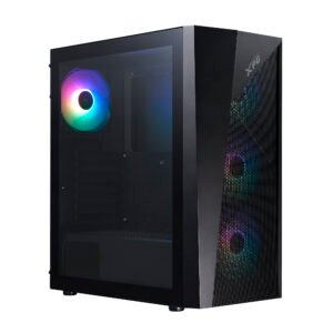 Gabinete XPG LANDER 500 ATX con Vidrio Templado y 4 Ventiladores ARGB