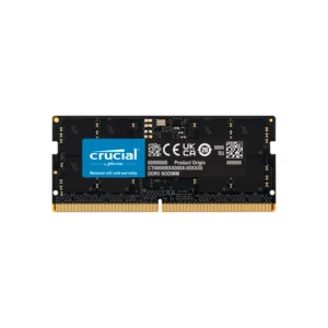 Memoria Ram SODIMM CRUCIAL Basic 16GB DDR5 4800MHz CL40 1.10V Single Negro