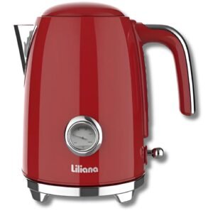Pava Electrica Liliana AP990R Roja 1.7L con Termometro 2000W