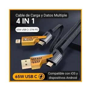 Cable Carga Rapida 4 en 1