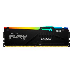Memoria RAM Kingston 16GB DDR5 5600Mhz Fury Beast RGB para PC
