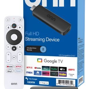 Tv box Stick Onn Streaming Fhd Con Google Tv y control por audio