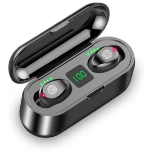 Auriculares in-ear inalámbricos F9 negro