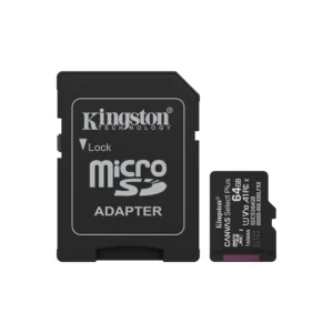 Tarjeta de Memoria KINGSTON Canvas Select Plus MicroSDXC 64GB Gen3 A1 100MB/s c/adaptador