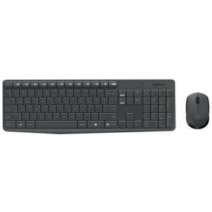 Teclado y Mouse Inalámbrico Logitech (MK235) Negro
