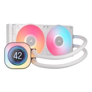 Water Cooler Corsair Icue Link Titan 240 Rx Lcd Aio 240Mm White