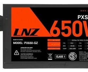Fuente LNZ PX650-GZ 120mm red fan