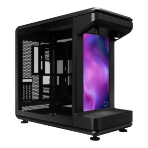 Gabinete Cooler Master MasterFrame 360 Stage LCD Mid Tower Tempered Glass Black s/Fuente