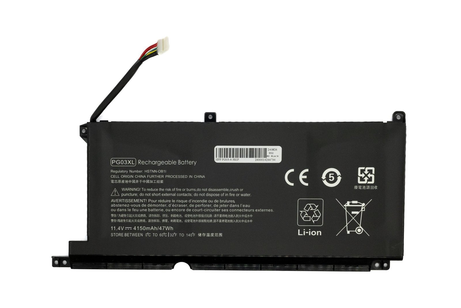 Bateria HP PG03XL 15-DK 15-AP HSTNN-DB9G