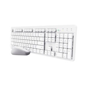 Kit teclado y mouse Trust Ody II blanco 25467