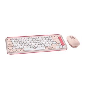 Combo Teclado Y Mouse Bluetooth Logitech Pop Icon Rosa Esp Lat