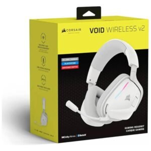 Auricular Corsair Gaming Void 2 Wireless Dolby Con Microfono Blanco