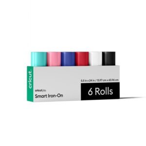 Papel Cricut Joy Smart Matless Iron-On Sampler 5.5X24 Pulgadas 6 Rollos Twilight