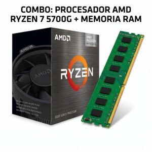 Combo Microprocesador AMD Ryzen 7 5700G + Memoria DDR4 3200HZ 8GB Generica