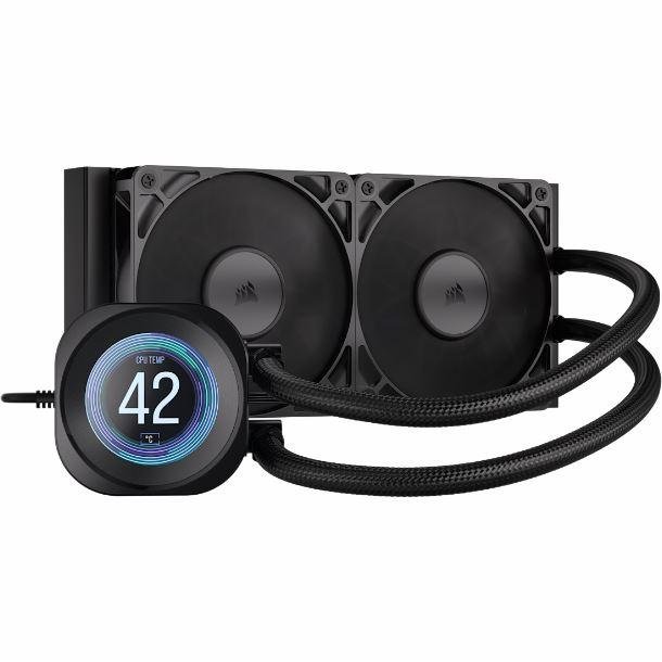 Water Cooler Corsair Nautilus 240 Rs Lcd Aio 240Mm Black