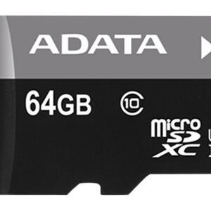 Tarjeta De Memoria MicroSD ADATA 64GB UHS-I Clase 10 AUSDX64GUICL10A1-RA1