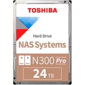 Disco Rigido Interno Toshiba N300 PRO 24TB NAS SATA 3.5" 7200RPM CMR