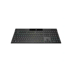 Teclado gamer Corsair RGB ultradelgado K100 AIR WIRELESS CHERRY MX Ultra Low Profile