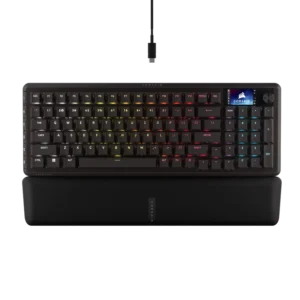 Teclado gamer CORSAIR VANGUARD 96 Mecánico inalámbrico Backlit RGB LED MLX Plasma Negro